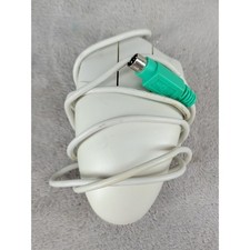 Vintage MG-203 PS00A 3-Button Wired Ball Mouse PS/2 Connector Beige Retro PC