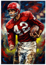 JOHNNY ROBINSON * Dallas Texans * FOOTBALL ART * Illustrated Photo Print * 4x6
