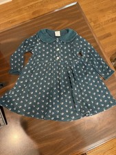 Vintage 1990 s Baby Gap Dress With Corduroy Collar And Sleeve Detail 18-24 Mos