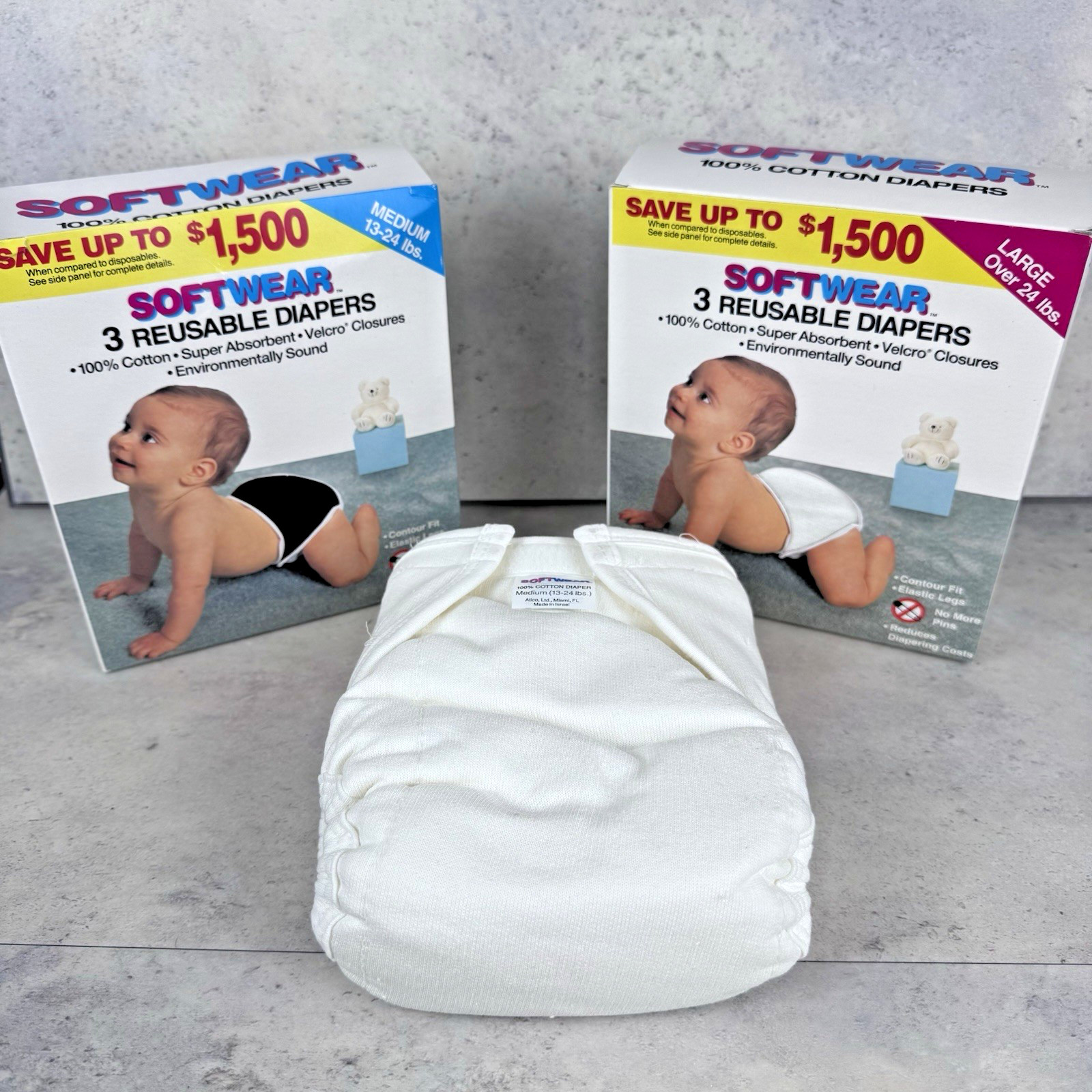 S Reusable 3 Medium & 3 Large Unused