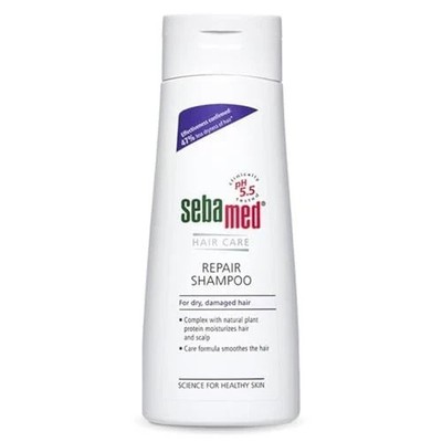 Sebamed Hair Repair Shampoo 200ml pH5.5 Dry Damaged Hair Plant Protein pack of 1