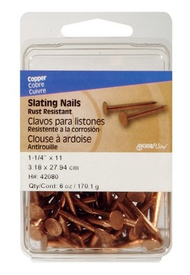 5-Pack HILLMAN 1-1/4'' Slate Copper Nail Flat Head