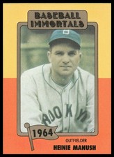 1980-87 SSPC HOF #100 Heinie Manush Detroit Tigers