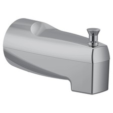 Moen 3931 Replacement 5.5-Inch Tub Diverter Spout with 1/2-Inch Slip Fit Conn...