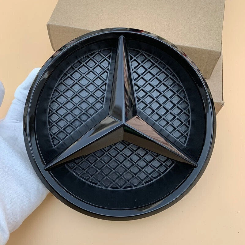 W213 Black Convex Star Emblem Front Grille badge For Mercedes Benz E 2016-2019 Foto 4 de 4