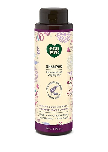 ecoLove - Natural Shampoo, Sodium lauryl sulfate Free, Vegan & Cruelty Free 