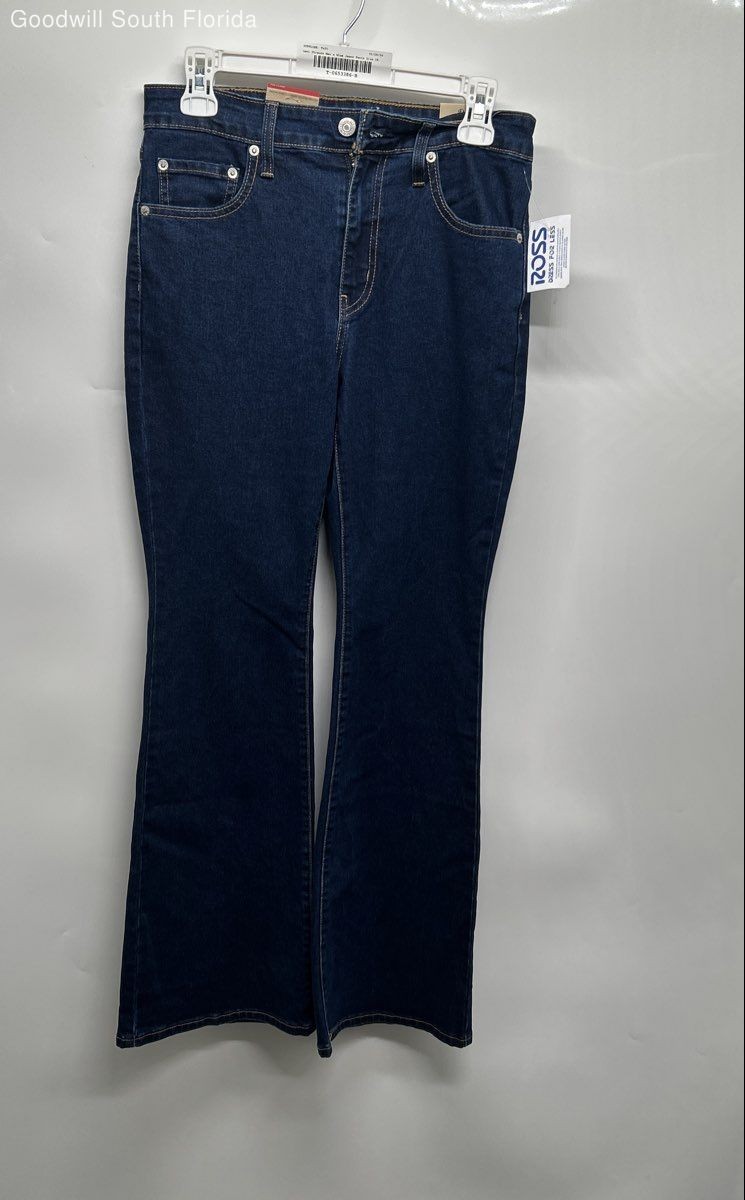 Levi Strauss & Co. Womens 726 Blue High-Rise Flared Jeans Pants Sz 28x30 W/Tags