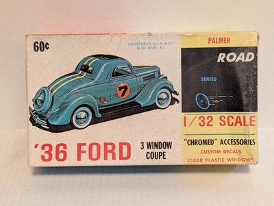 Vintage Palmer Road Series '36 Ford 3 Window Coupe 1/32