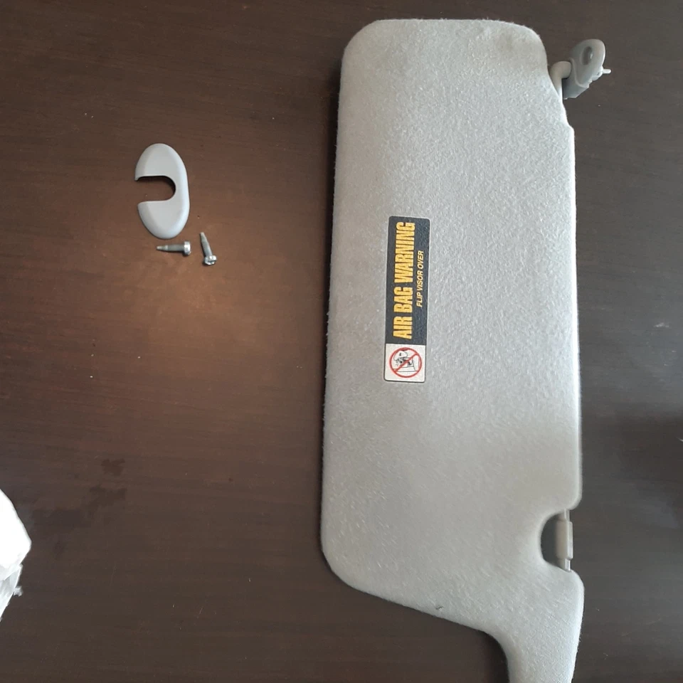 2001-2004 Honda Civic viseira solar cinza passageiro lateral espelho vaidade fabricante de equipamento original sem luz - Imagem 3 de 3