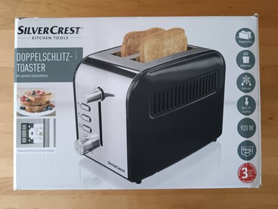 Toaster   SILVERCREST Doppelschlitz-Toaster   920W   Schwarz   Neu