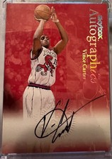 1998-99 SkyBox Premium Autographics Vince Carter Rookie Card. rookie card picture