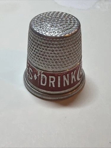 Vintage Thimble Drink Coca Cola In Bottles  Aluminum A24-37