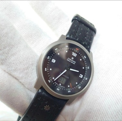 Junghans Mega Solar Titanium Radio Controlled Date Mens Watch