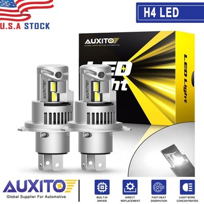 AUXITO H4 HB2 9003 LED Headlight Bulbs High Low Beam 6000K Super White Plug Play