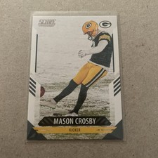 🟡2021 PANINI SCORE #144 Mason Crosby Green Bay Packers Football Card