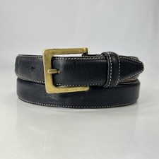 COACH 5911 Worn Black English Bridle Cowhide Belt - Women's Size 32/80