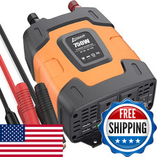 Ampeak 750W Power Inverter 4.8A Dual Usb Ports 2 Ac Outlets Car Inverter Dc 12V