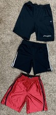 Lot of 3 Youth Boys Athletic Shorts 2pr Champion/ 1pr Energy Zone Size Medium