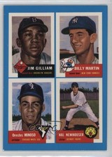 1992 Archives Bazooka Quadracard Billy Martin Jim Gilliam Minnie Minoso HOF 2u3
