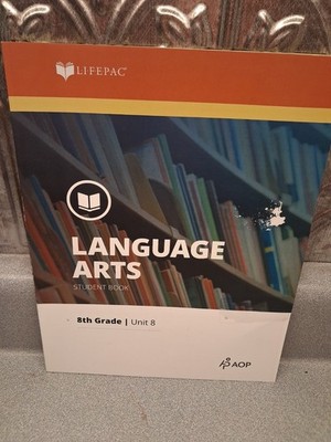 Lifepac AOP Language Arts 8th Grade Unit 8 New!!!