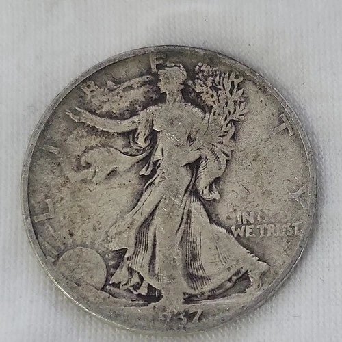 1937 D Walking Liberty Half Dollar in VG Condition