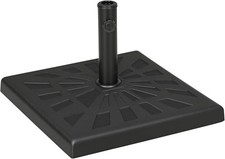 42lbs Resin Patio Umbrella Base, 20" Square Outdoor Umbrella Stand Holder