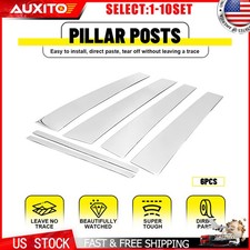 6-piece Chrome Pillar Covers For Cadillac Deville Dts 2000-2011 Auto Parts 6-60x