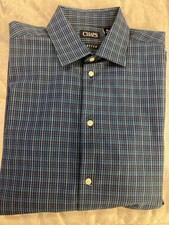 Chaps Mens Dress Shirt XL  18-20 Stretch