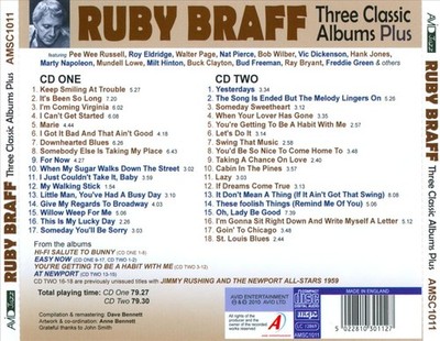 RUBY BRAFF (TRUMPET/CORNET) - HI-FI SALUTE TO BUNNY/EASY NOW/YOU'RE GETTING TO B