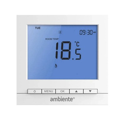Ambiente LunaStat v2 43521 Programmierbarer Thermostat Weiß 230V 24h Versand
