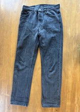 Levi s 501 USA Made Black Vintage 80s Jeans Size 29x29