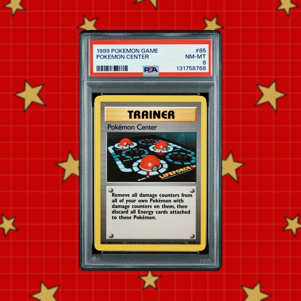 1999 POKEMON GAME #85 POKEMON CENTER PSA 8 NM-MT