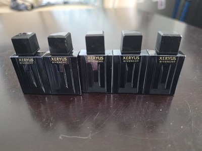 VINTAGE Givenchy Xeryus For Men EDT .13 fl oz / 4 ml Splash Mini Travel QTY 5