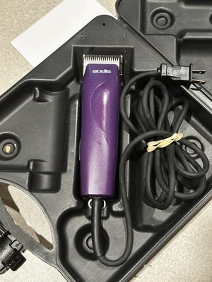 Andis EasyClip Pro Animal Clipper Kit Purple Detachable Blade Case