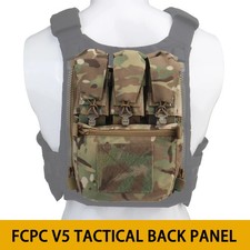 V5 FCPC Sport Vest Back Panel Zipper on Backplate Airsoft Vest Expansion Bag Tri
