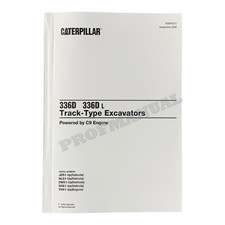 Caterpillar Cat 336D 336D L Track Type Excavator Parts Catalog Manual