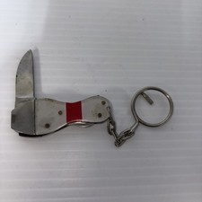 Vintage Pocket Knife Bowling Pin Shaped key chain, Folding, Lock back