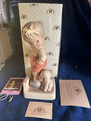 Enesco Mabel Lucie Atwell Memories of Yesterday Statue Thank God for Fido 529753