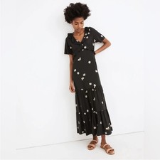 Madewell Lazy Daisies Ruffle Tiered Dress Size 4