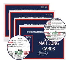 mah jong 2025 Cards Official Revision - Large Size - 4Pcs [C]