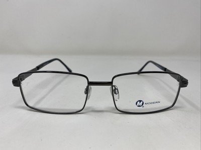 Modern Optical CASEY GUNMETAL 55 18-140 Metal Full Rim Eyeglasses Frame /X10
