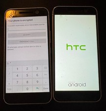 Lot of 2 BROKEN HTC 10 32GB Silver Verizon  Sprint Good Used Issues