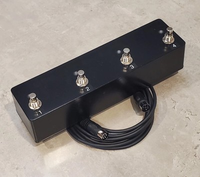 Custom 4-Button Footswitch w/ 25-ft Cable for Marshall JMP-1 Preamp - MPM4E Type