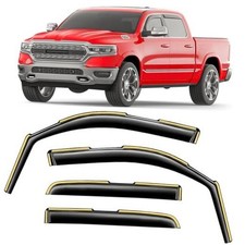 Window Visors Rain Guards for 2019-2026 Dodge Ram 1500 Crew Cab New Body Style