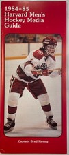1984-5 Harvard University Hockey Media Guide - Mark Carney - Scott Fusco 
