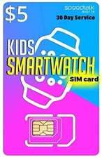 SpeedTalk Mobile $5 Preloaded SIM Card Kit for Kids Smart Original Version 