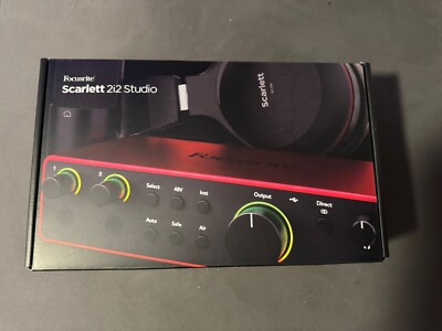 Focusrite Scarlett 2i2 Studio 4th Gen USB Audio Interface Bundle for Songwriters