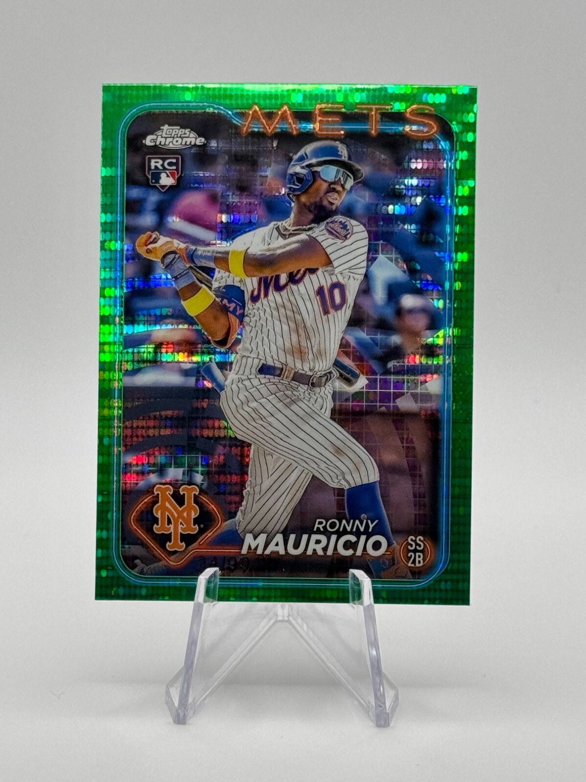 2024 Topps Chrome Ronny Mauricio Green Sonar Refractor RC #/99 #28
