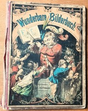 Das Wunderbare Bilderbuch Erstausgabe 1865 Klappbilderbuch Breitschwert selten