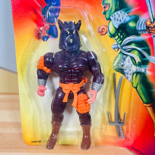 Figura de acción de colección Ninja Commandos Wolf Knock Off Bootleg cardada años 80 KO - Imagen 2 de 9